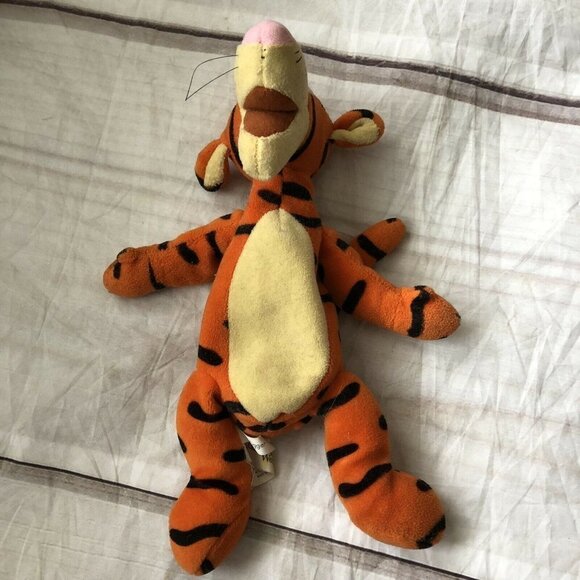 Walt Disney World Winnie The Pooh Tigger Bean Bag Plush Adorable Stuffed Toy 10” - Picture 2 of 6